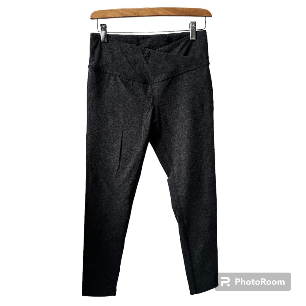 Zella Restore High Waist Soft Cross Band 7/8 charcoal grey‎ leggings size Medium